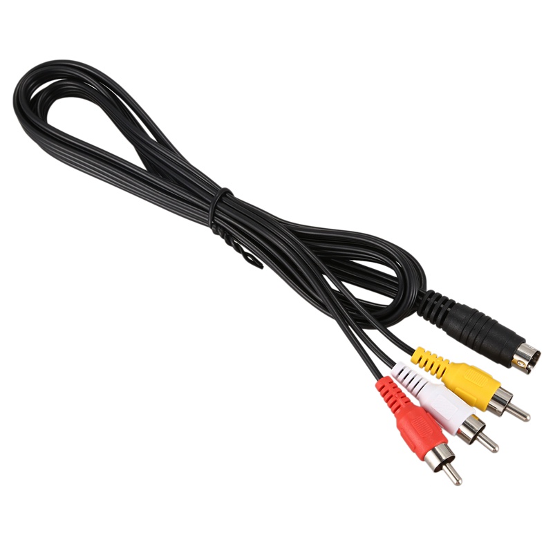 1.5M 4.9ft 3 RCA Male to 4 Pin S-Video Male TV PC Conversion Cable