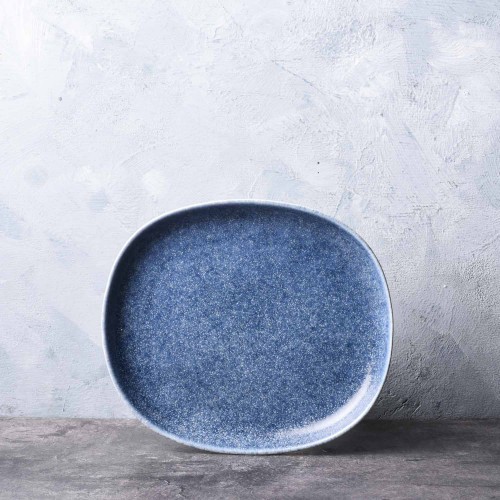 Brewsuniq - Ravenna Blue Salad Plate 8 / Piring Makan Keramik Jepang