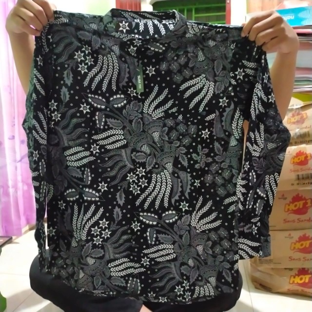 Baju Batik Pria Slimfit Modern Lengan Panjang Bl4 Wong [limited Edition]