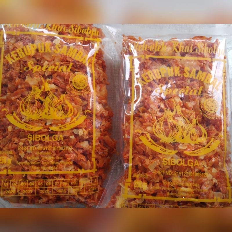 kerupuk sambal sibolga 250gr