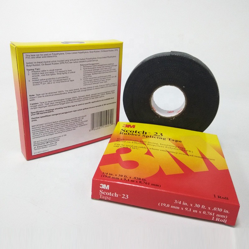 

3M Rubber Splicing Tape Scotch 23 - Isolasi Anti Air