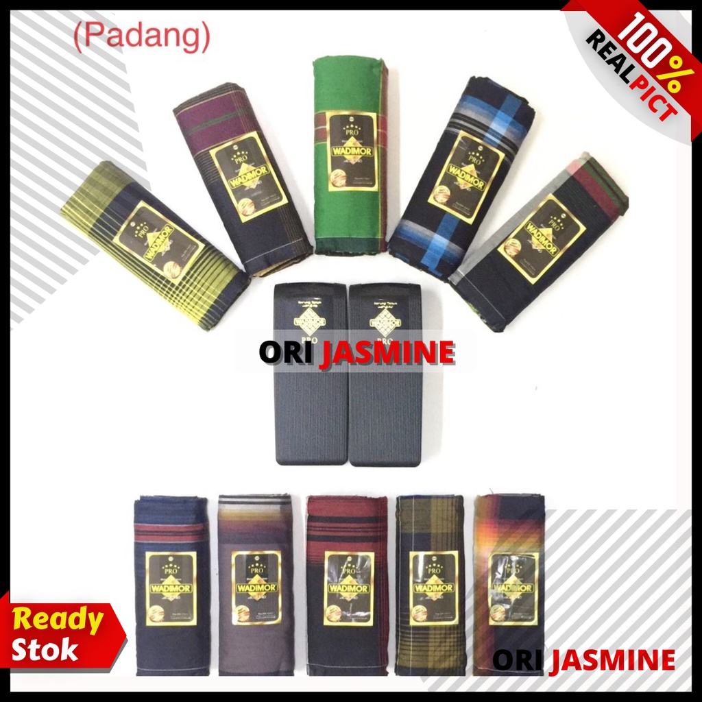 Sarung Wadimor PRO Kemasan Hardcase Kain Tenun Premium Eksklusif Motif Hitam Putih Warna Sovenir Hadiah Grosir