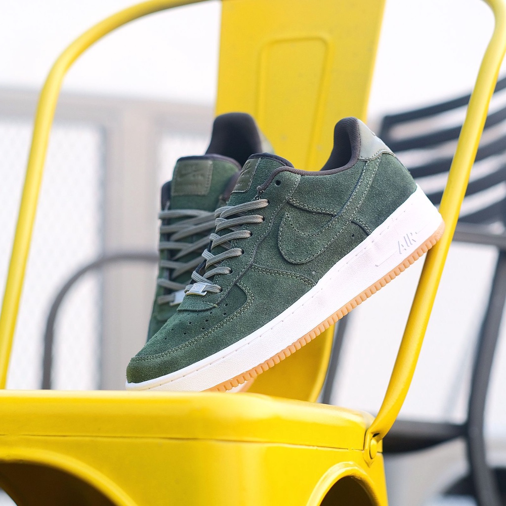 NIKE AIR FORCE 1 LOW SUEDE OLIVE GREEN ORIGINAL