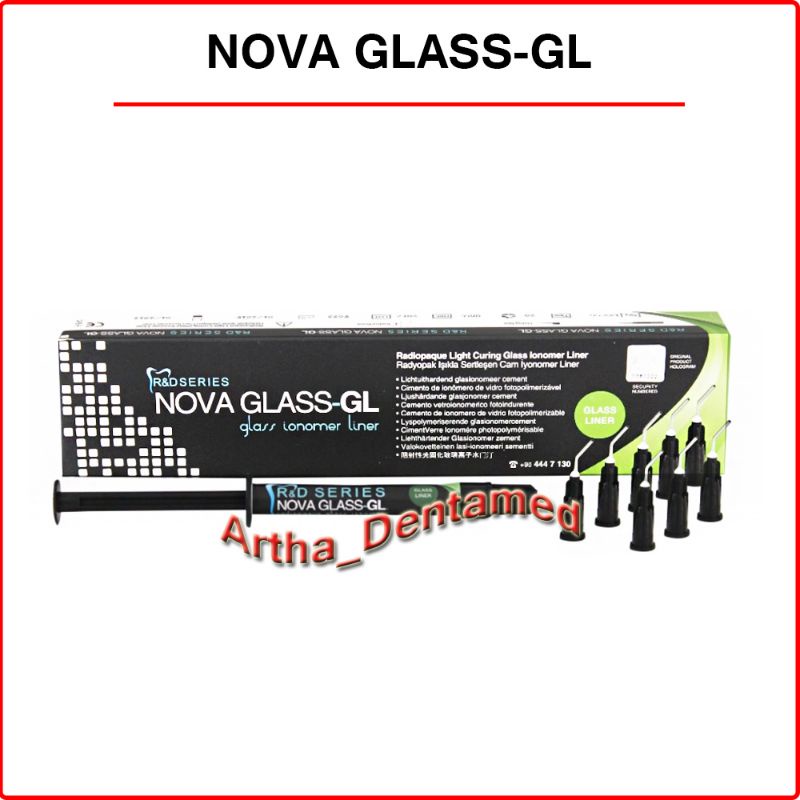 GLASS IONEMER CAVITY LINER LIGHT CURE / IONOSEAL / NOVA GLASS GL IMICRYL