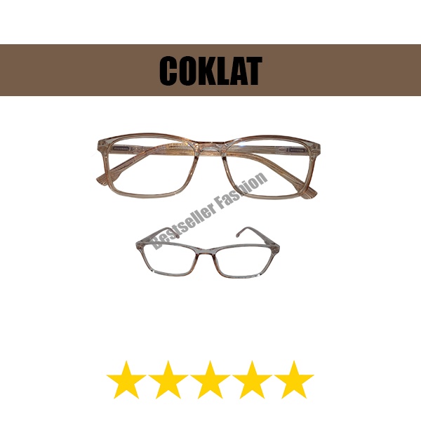 Kacamata Fashion Wanita dan Pria Korea Kacamata Anti Radiasi Unisex Fashion Eyeglasses FREECASE