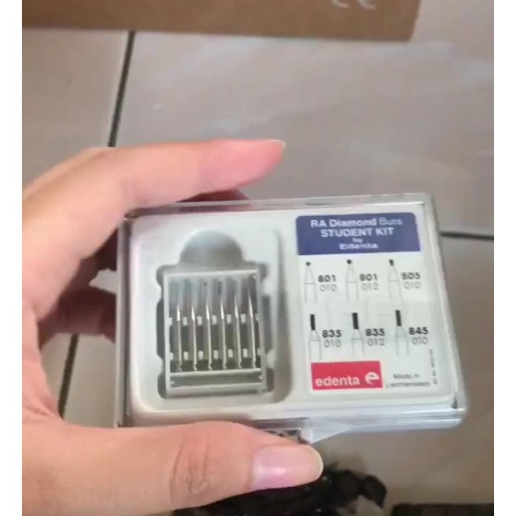 Edenta Bur Diamond Set 6 RA Student Kit - Low Speed