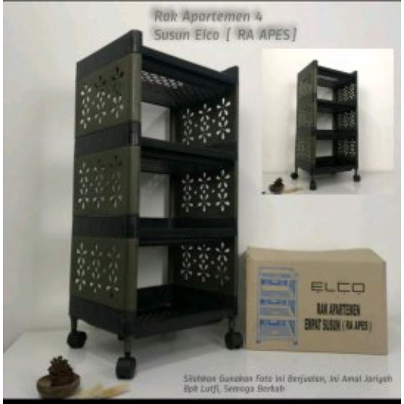 RAK YOYO / RAK SERBAGUNA / RAK APARTEMEN 4 SUSUN ADA RODA