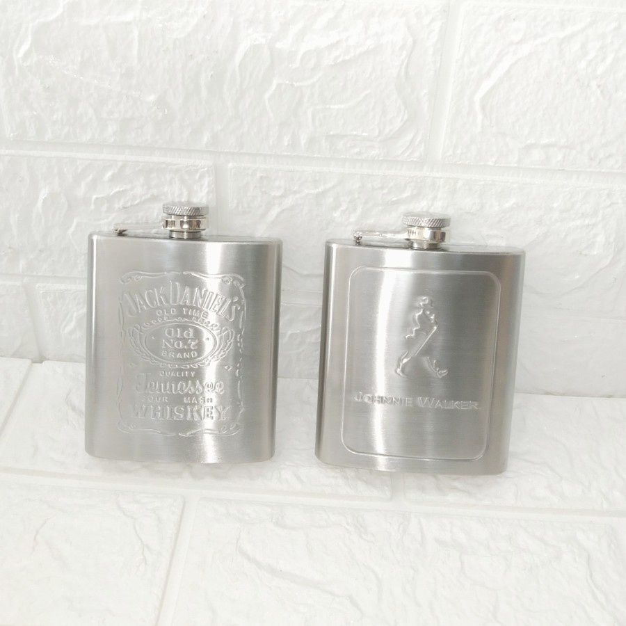 Botol Minuman Keras Hip Flask Stainless Steel