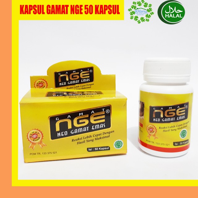 Kapsul NGE - Kapsul Gamat NGE - Kapsul Neo Gamat Emas - Kapsul Gamat - 50 Kapsul