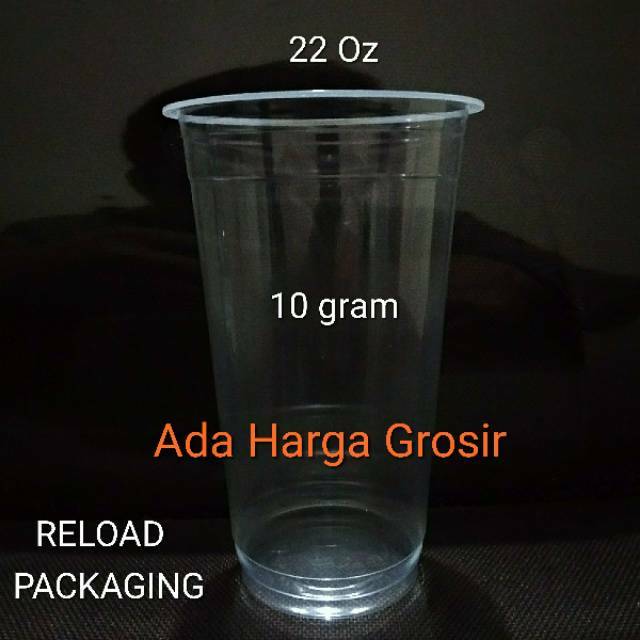

Gelas Plastik PP 22oz Plastic Cup PP 22 Oz JC22P POLOS TERBARU READY Tanpa TUTUP