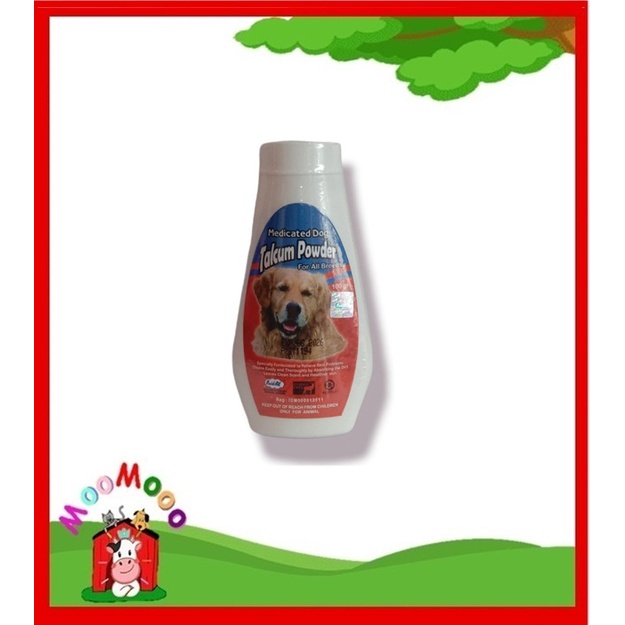 Bedak Jamur Anjing - Medicated dog talcum powder