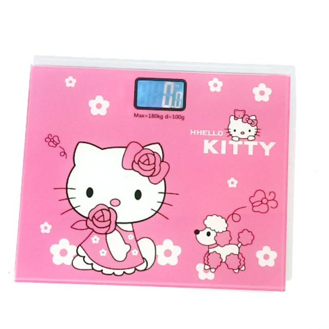 Timbangan Badan Digital 180KG Karakter Hello Kitty Hellokitty Free Batre + Packing Buble &amp; Dus