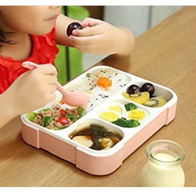 Tempat bekal / lunch box yooyee 4 sekat anti tumpah