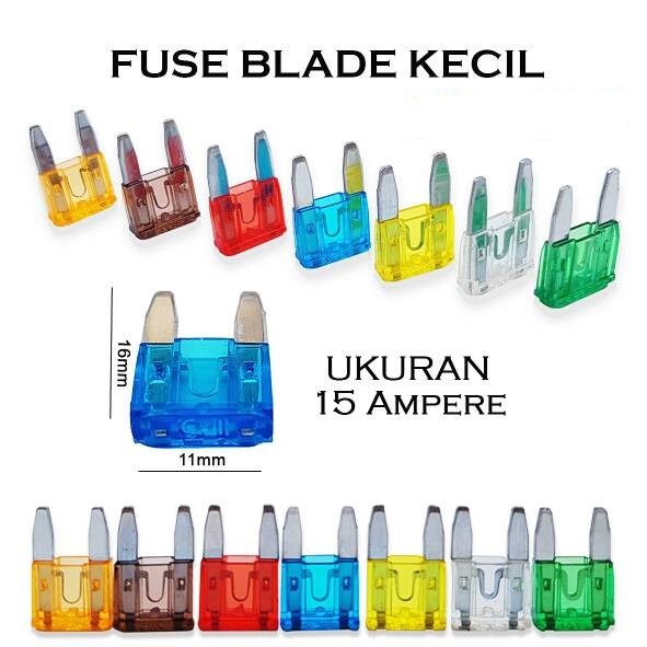 Sekring Sikring Pius Fuse Blade Tancap Kecil / Mini Mobil Motor 5A 10A 15A 20A 25A 30A