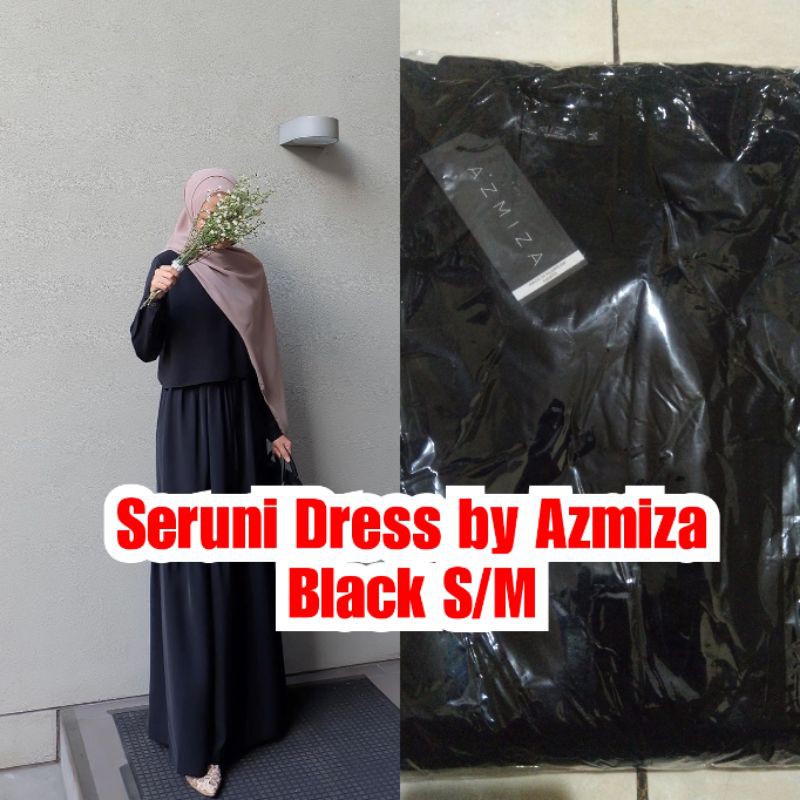 SERUNI DRESS Black BY Azmiza