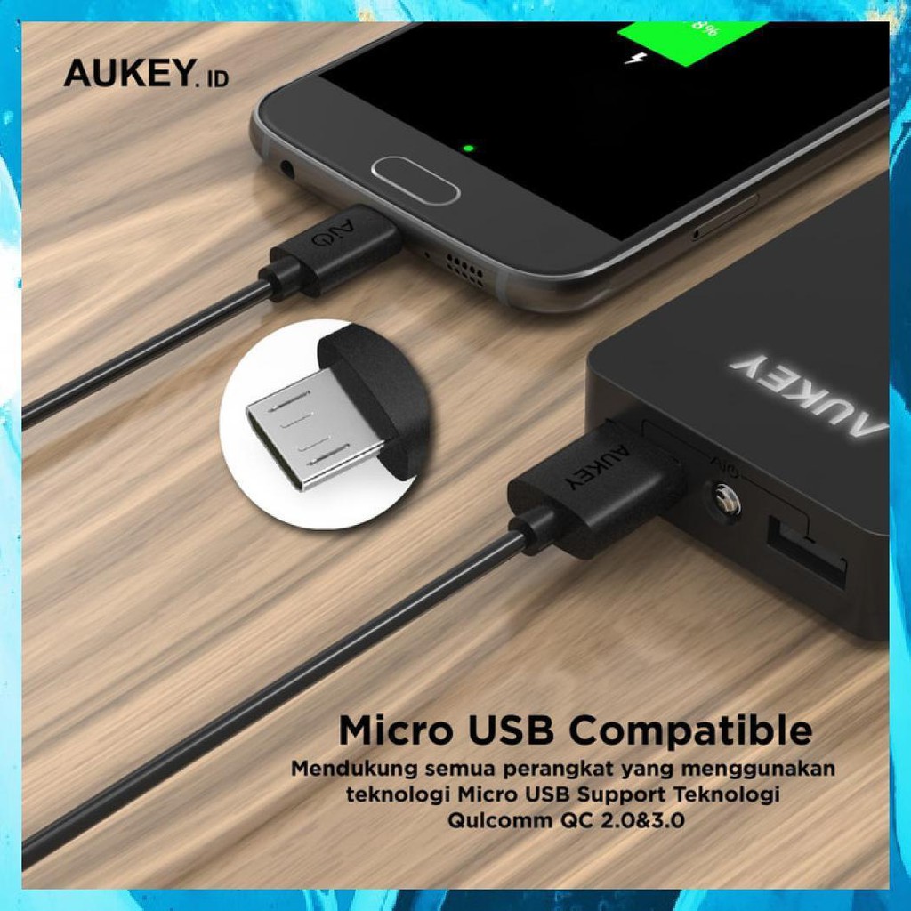Aukey Cable Micro Usb 2.0 (5Pcs) - 500256