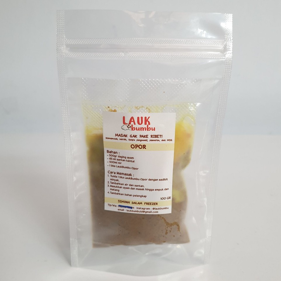 

Lauk Bumbu OPOR 100gr bumbu frozen siap pakai masak