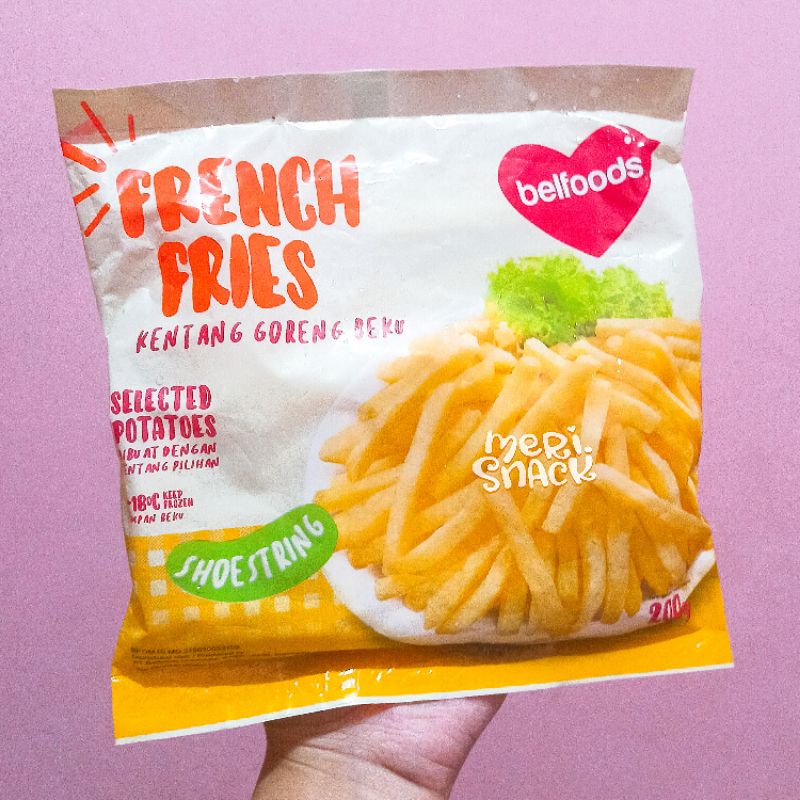 

Belfoods French Fries 200gr / Kentang Goreng Beku / Frozen