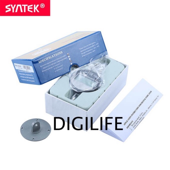 

Ready Stock Dial Indicator Syntek 0-12.7mm 0.01mm Digital Indikator Probe 0.01 mm