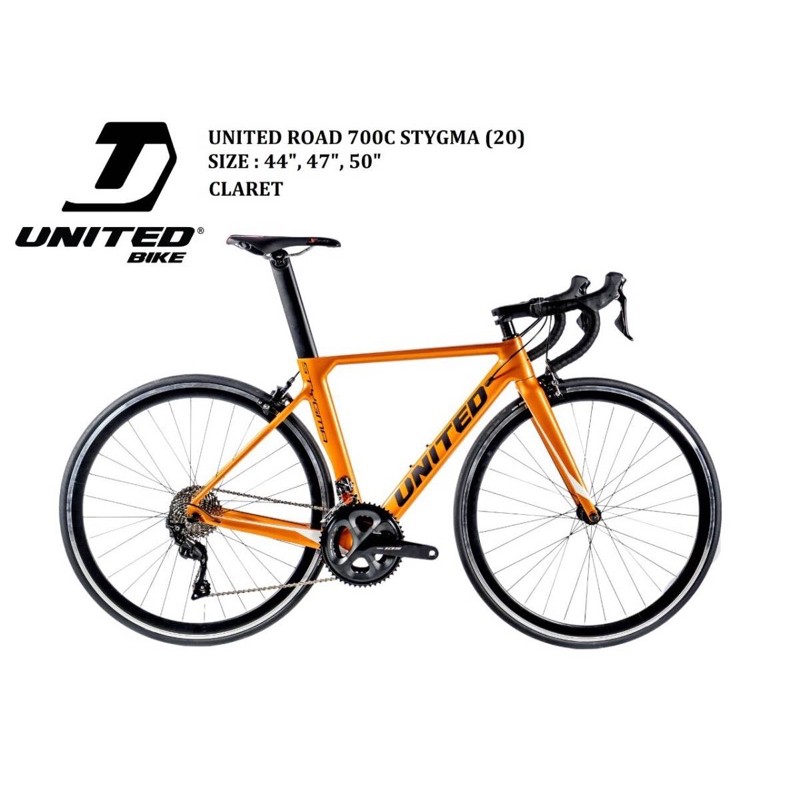 sepeda balap roadbike 700c United Stygma ( second kondisi baru mulus )