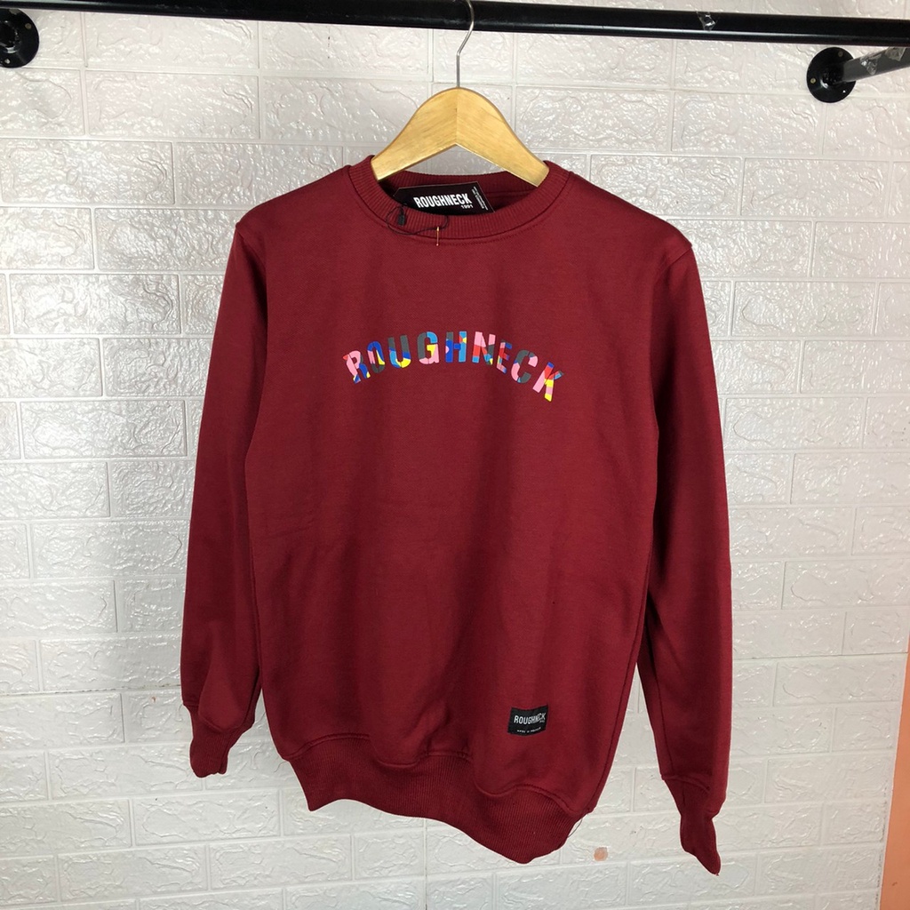 CREWNECK ROUGHNECK BASIC VARIAN KUNING BEST SELLER UNISEX / SWEATER ROUGHNECK 1991 / CREWNECK ROUGHNECK PRIA / ROUGHNECK 1991 / JAKET SWEATER ROUGHNECK