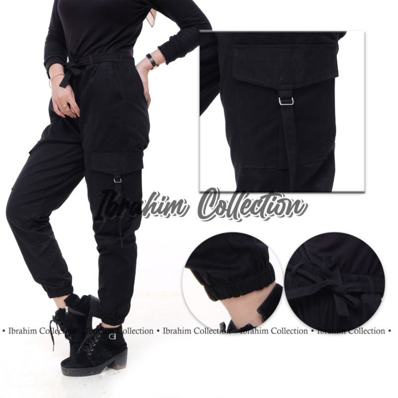 CELANA CARGO WANITA / JOGGER PANTS / CELANA CARGO JUMBO