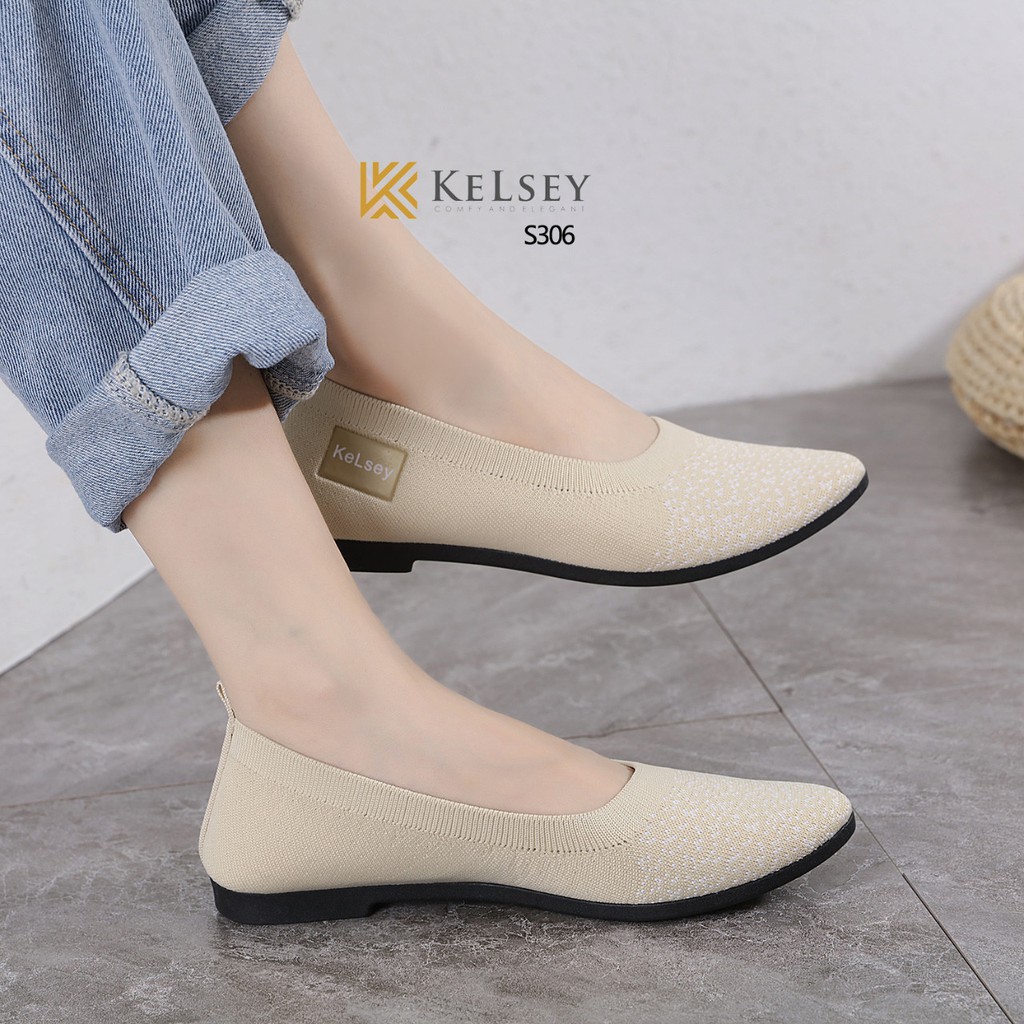 Kelsey Sepatu  Slip On Wanita  / Sepatu Flat Wanita S306 (3PSG 1KG)