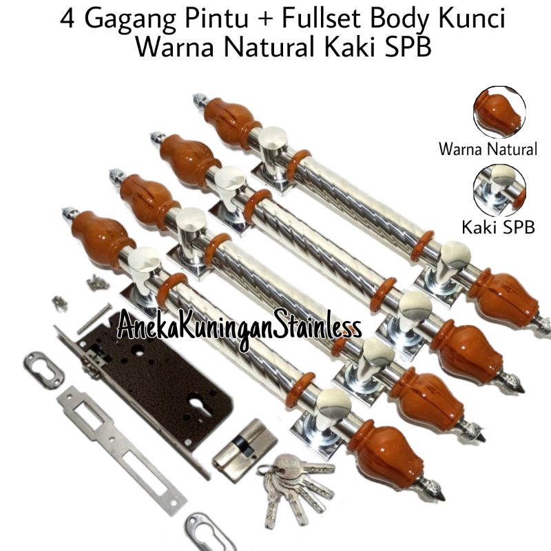 satu set handle pintu rumah 45cm minimalis tarikan gagang pintu pegangan pintu stainless hendel handel pintu stainless