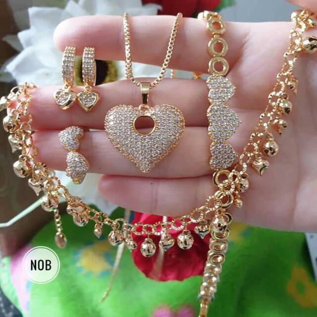 Set perhiasan lapis emas xuping