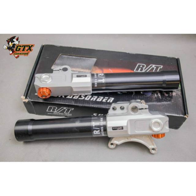 tabung shock rt stage 6 copy ori + breket 2 piston brembo nissin supra 125 blade revo fu nouvo sonic