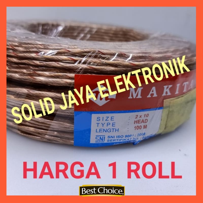 KABEL STEREO MAKITA GOLD KABEL HEAD HEAT MICROPHONE KECIL - 1 ROLL