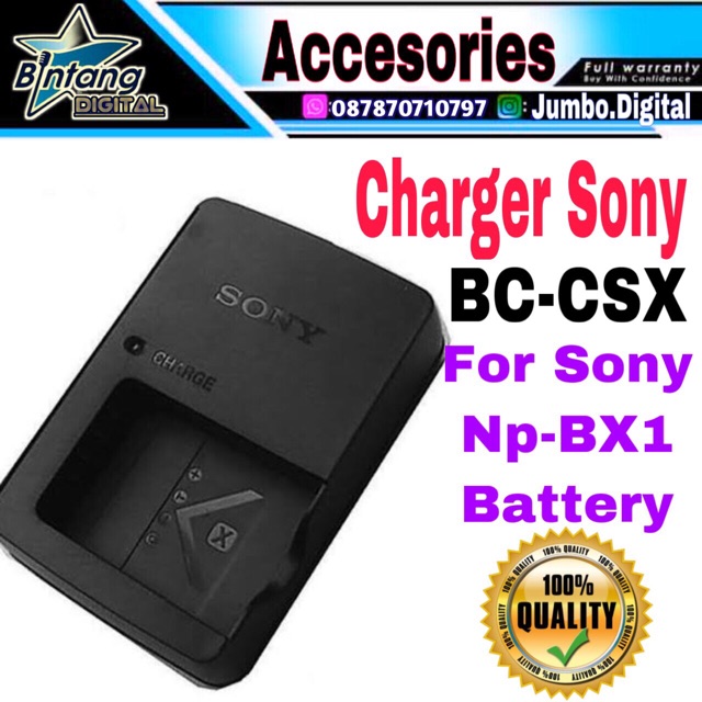 Charger Sony BC-CSX - Charger Sony Pocket Kamera