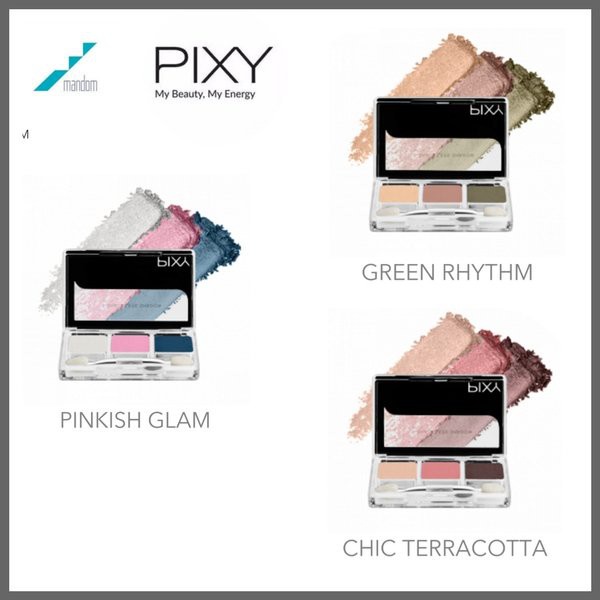 Ningrum Kosmetik Kecantikan Mata Pixy 3-Shades Eyeshadow 100% Original - 8037