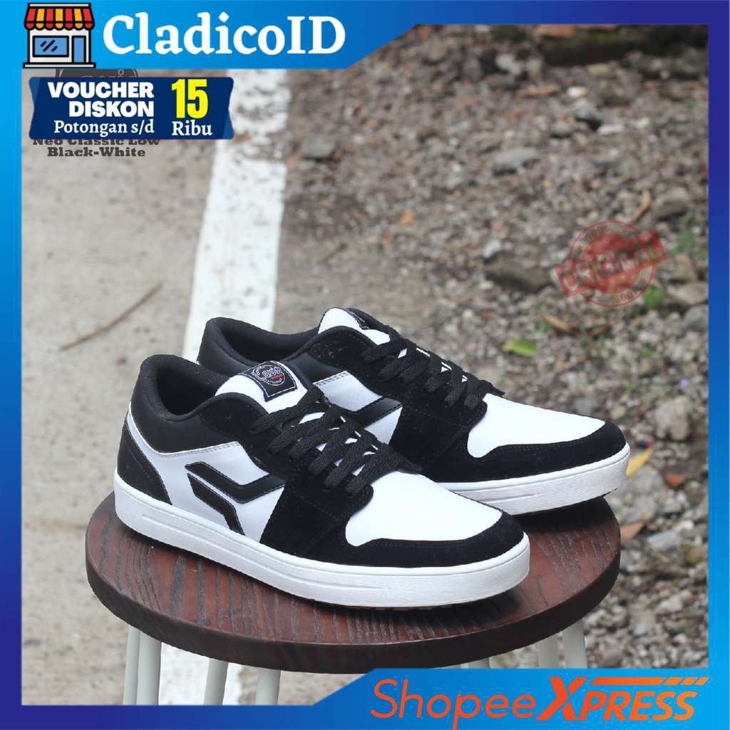 SEPATU SNEAKERS PRIA ORIGINAL TERBARU MODEL KEREN TRENDI OUTDOOR SANTAI LAVIO NEO CLASSIC LOW PENDEK