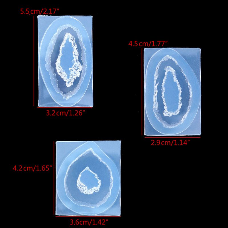 Siy Cetakan Resin Kristal Quartz Rock Cluster Geode Druzy Bahan Silikon Untuk Liontin Perhiasan