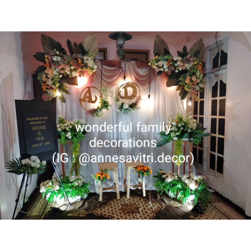 Sewa dekorasi backdrop sederhana 2 meter