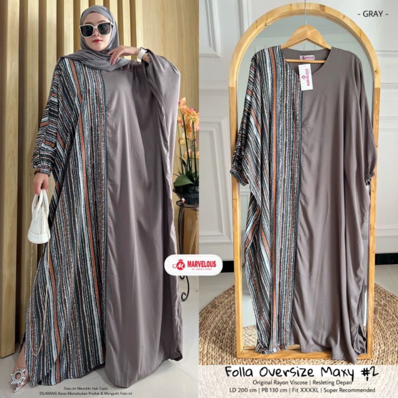 Folla Oversize maxy #2 by marvelous / Maxy midi muslimah modern