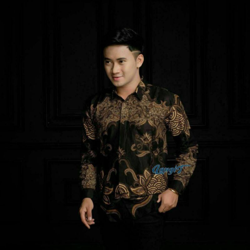 Baju Kemeja Batik Pria Dewasa Murah Lengan Panjang Modern Kondangan Mewah Premium