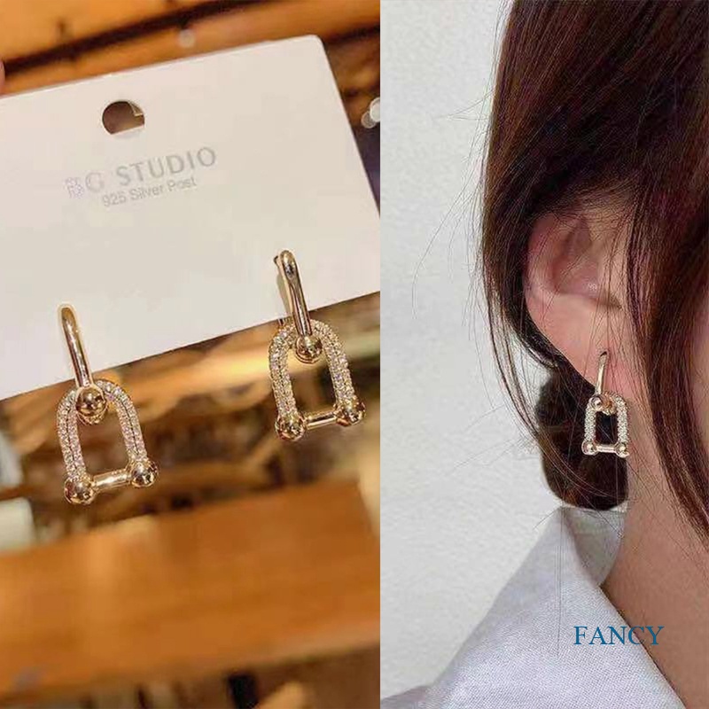 Anting Desain Kunci Kecil Gaya Korea