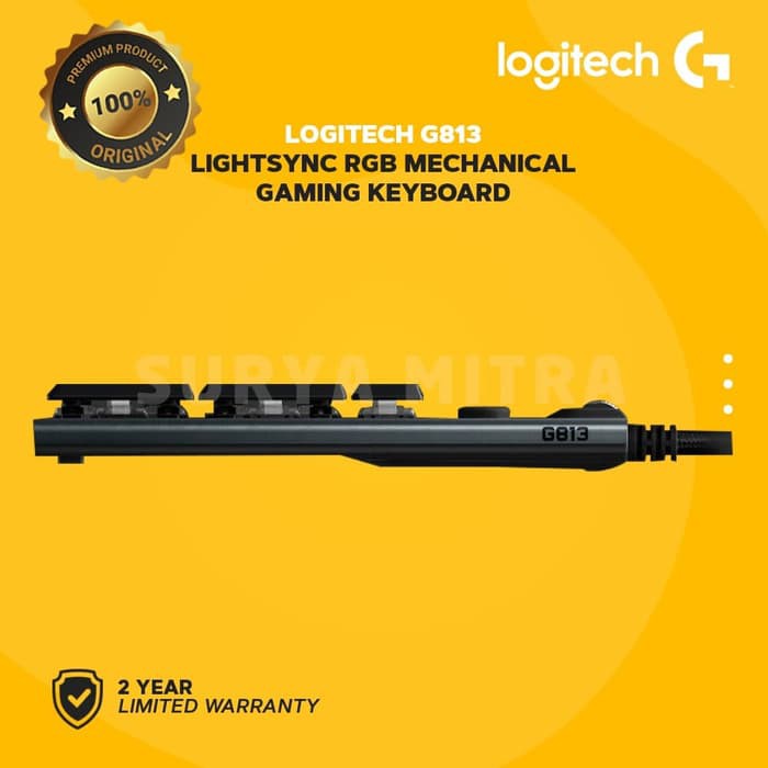 KEYBOARD GAMING MECHANICAL LOGITECH G813 LIGHTSYNC RGB