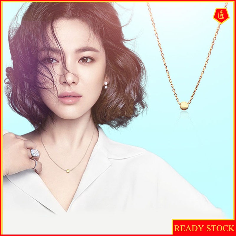 [Ready Stock]Little Golden Beans Necklace Women's Simple Fashion Elegant