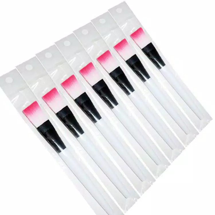 KUAS MAKEUP BULU PINK BRUSH MAKEUP MASKER IMPORT (JUAL PER PCS)