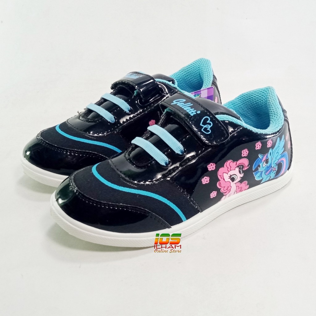 Galletti FANIA Sepatu Sneakers Anak Little Pony Size 27-34 White Blue