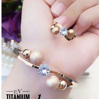 TiTanium set gelang cincin R518