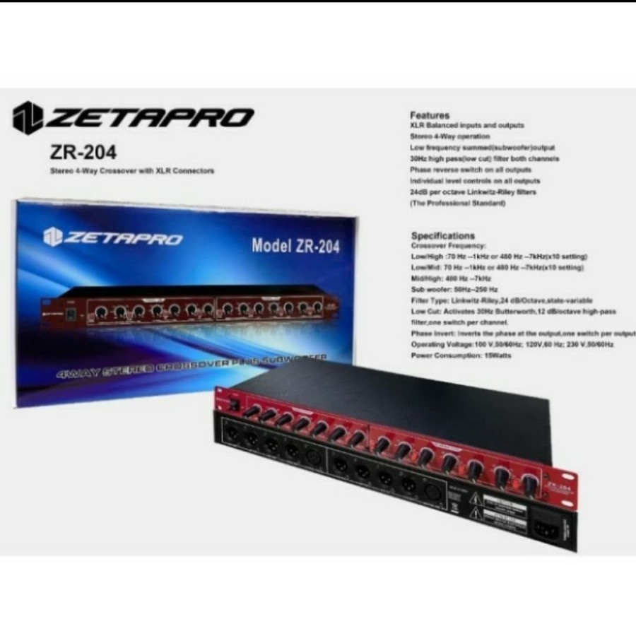 CROSSOVER AKTIV ZETAPRO ZR 204 ORIGINAL ZETA PRO ZR204 2 SUB TERBAIK