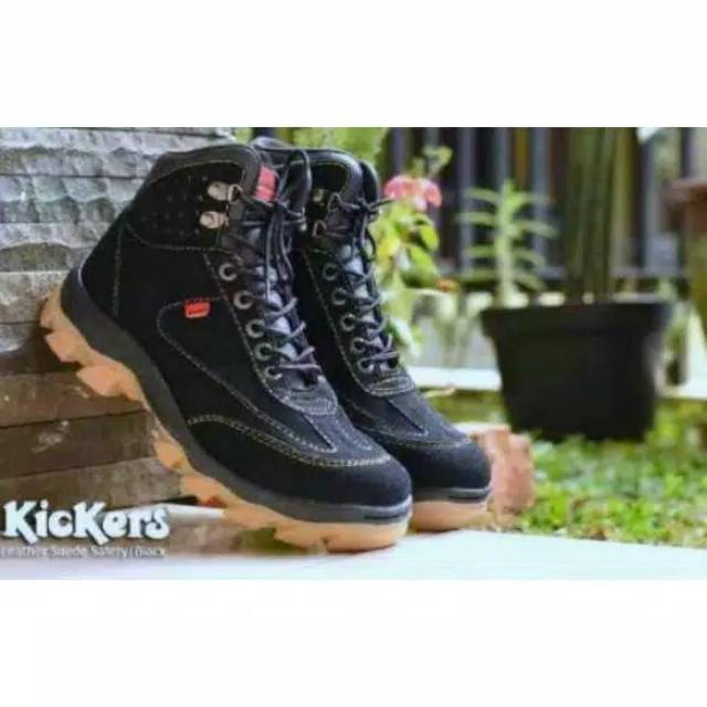 PENTATONIC DARKBROWN | AKEEL x REYL | Sepatu Boots Kulit Kasual Pria (Safety)