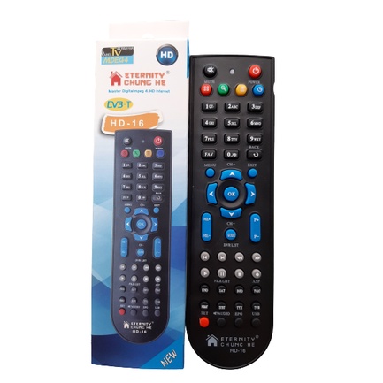 REMOTE RECEIVER DIGITAL PARABOLA MULTI MP4 HD 16 HITAM