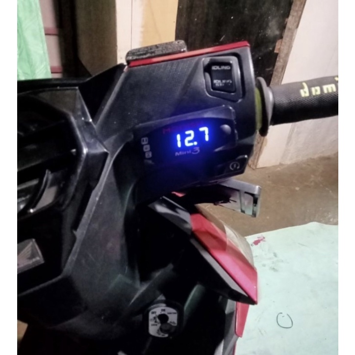 voltmeter aki 3in1 universal semua motor VARIASI Voltmter 2in1 voltmeter biasa Waterproof universal