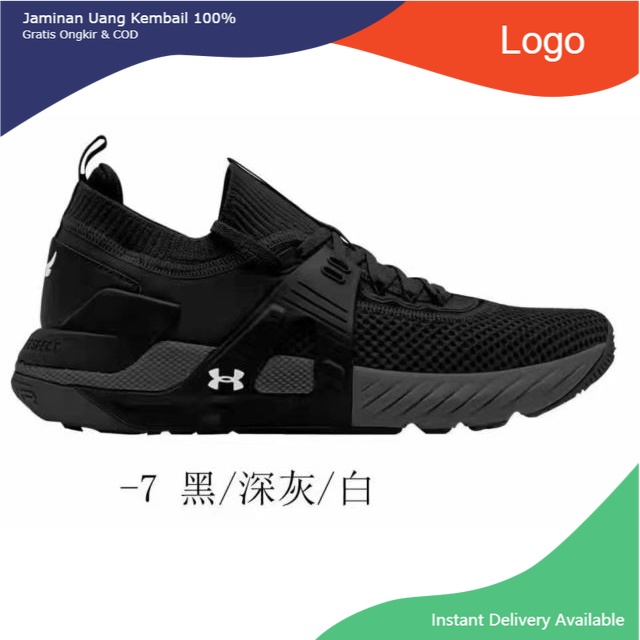 alas kaki Sepatu pria sneakers under armour project rock 4 premium import import