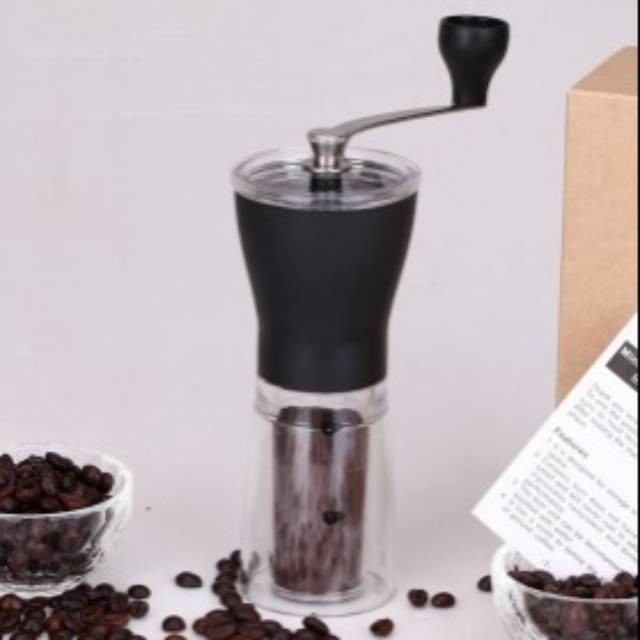 OneTwoCups Alat Penggiling Kopi Manual Coffee Grinder TS-01 Black Grab Medan